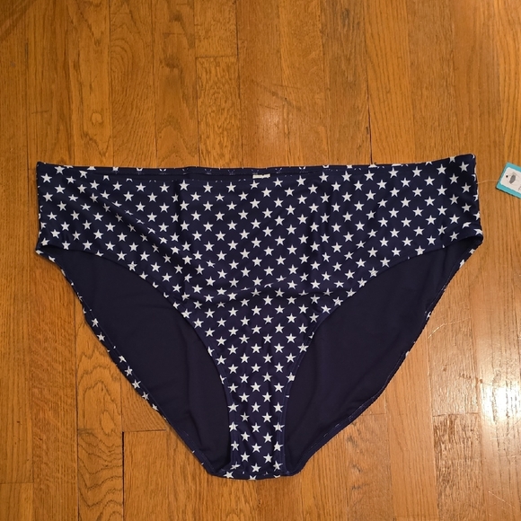 Oasis Other - OASIS BRAND WOMEN'S PLUS SIZE BLUE & WHITE STARS SWIM SUIT BOTTOM SIZE 3X